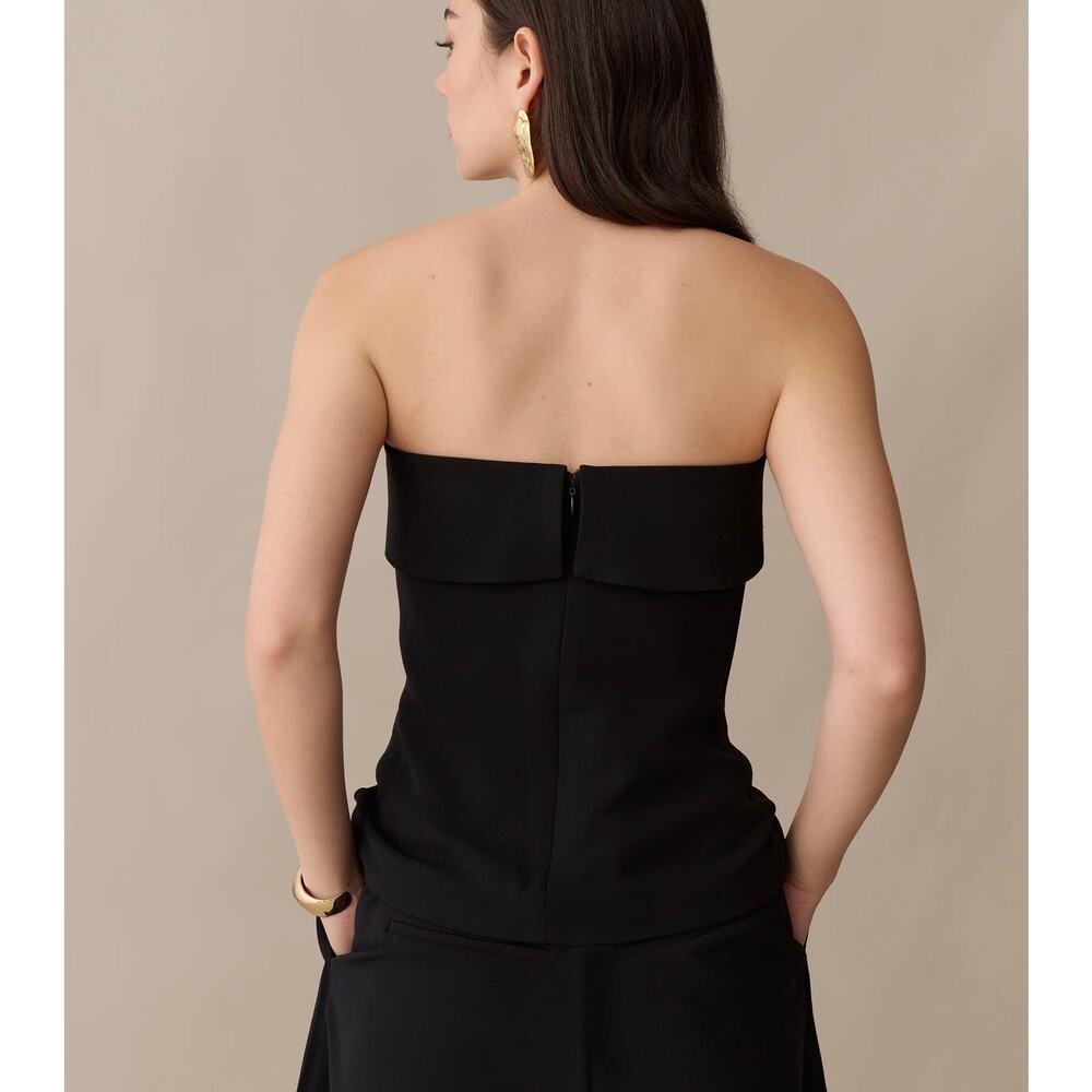 New Caara Clover top strapless black sz 8 $177 - Picture 4 of 7